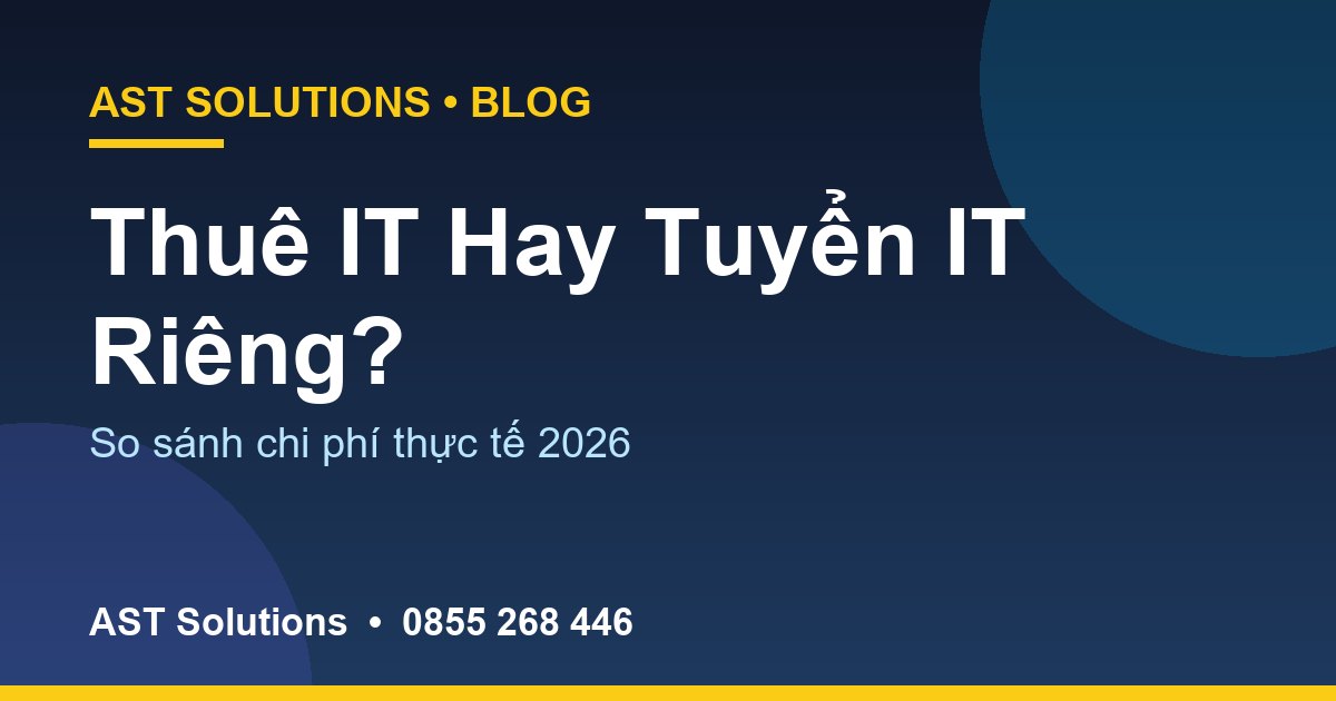Khi Nào Nên Thuê IT Support Trọn Gói Thay Vì Tuyển Nhân Viên IT Riêng?